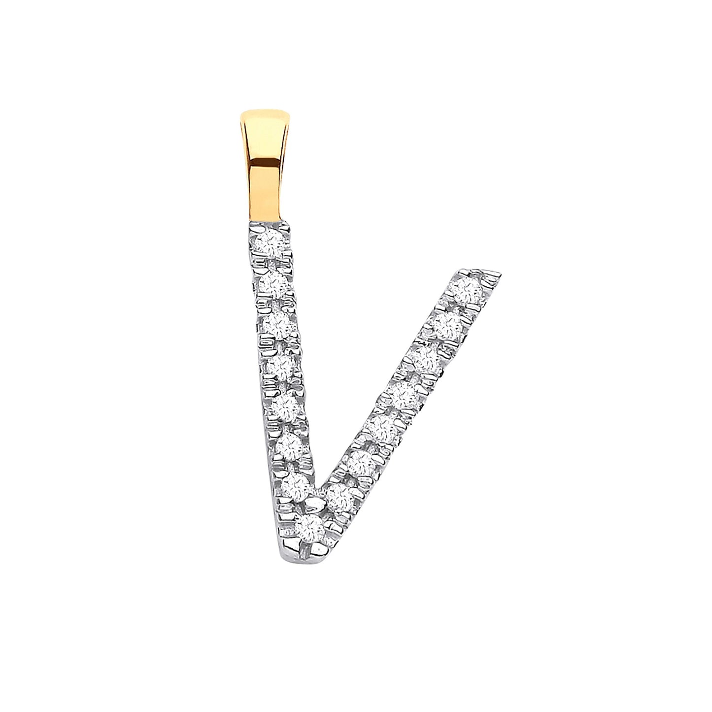 Diamond Initial Pendant