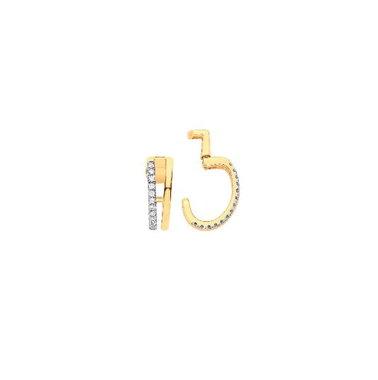 9ct Gold Single Cuff Earring