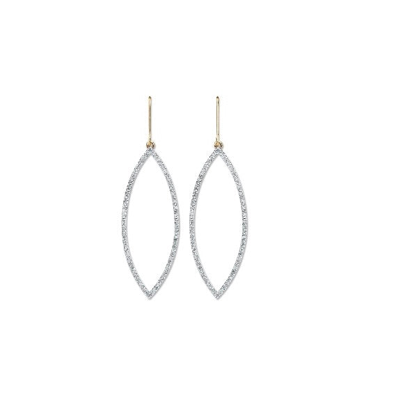 9ct Gold Diamond Drop Earrings