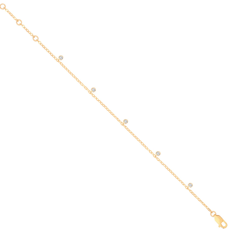 9ct Gold Diamond Bracelet