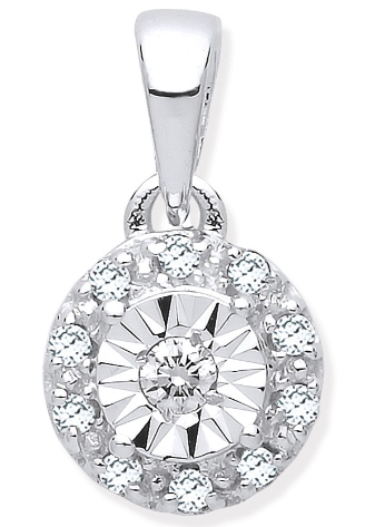 White Gold Diamond Pendant