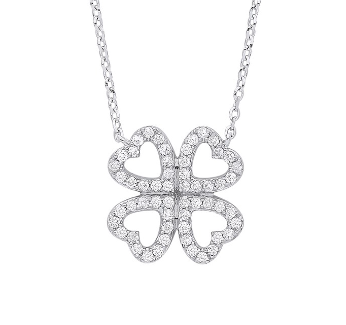 White Gold Diamonds Four-leaf Clover