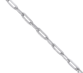 White Gold Curb bracelet