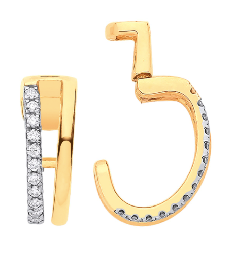 9ct Gold Single Cuff Earring