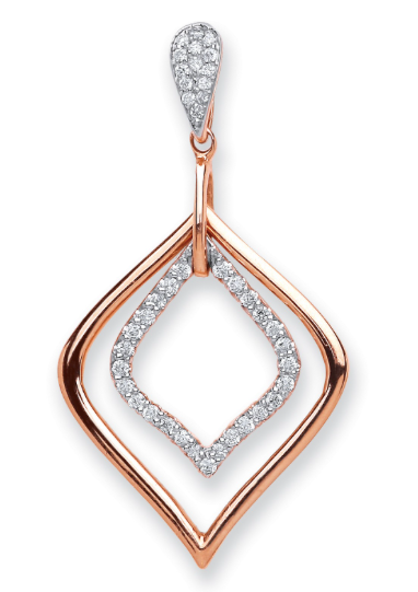 Rose Gold Diamond Pendant