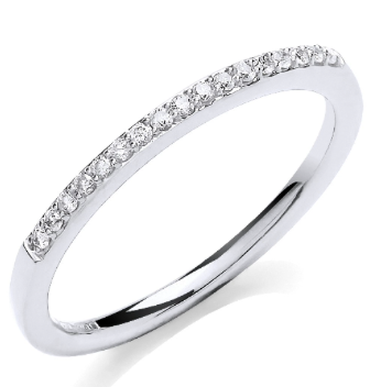 9ct White Gold Eternity Ring