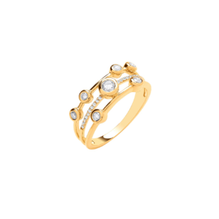 9ct Gold Diamond Dress Ring