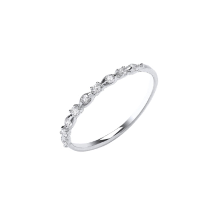 9ct White Gold Diamond Eternity Ring