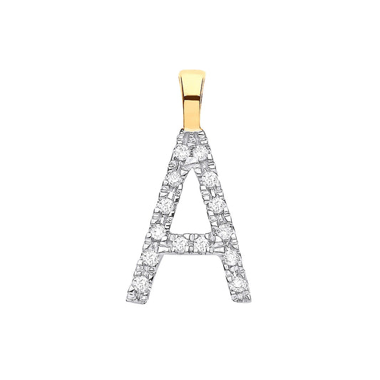 Diamond Initial Pendant