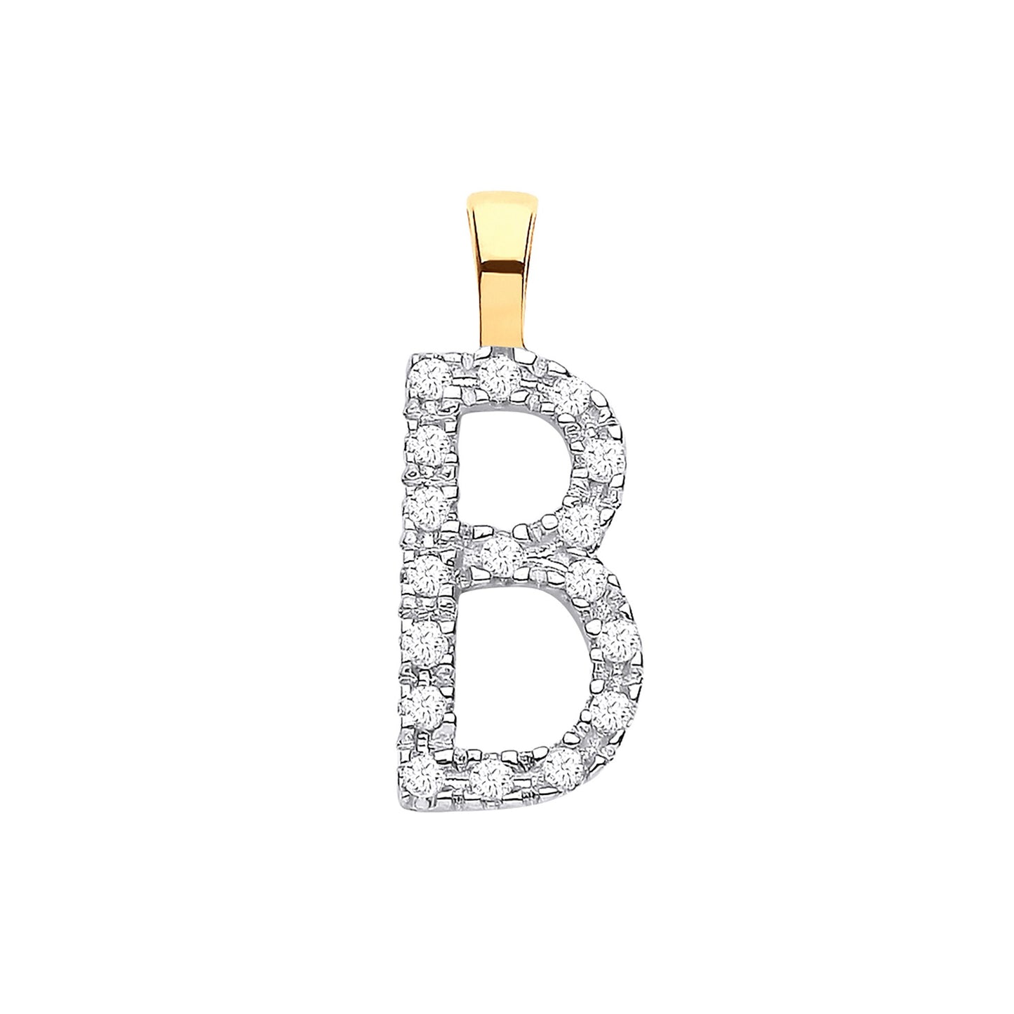 Diamond Initial Pendant