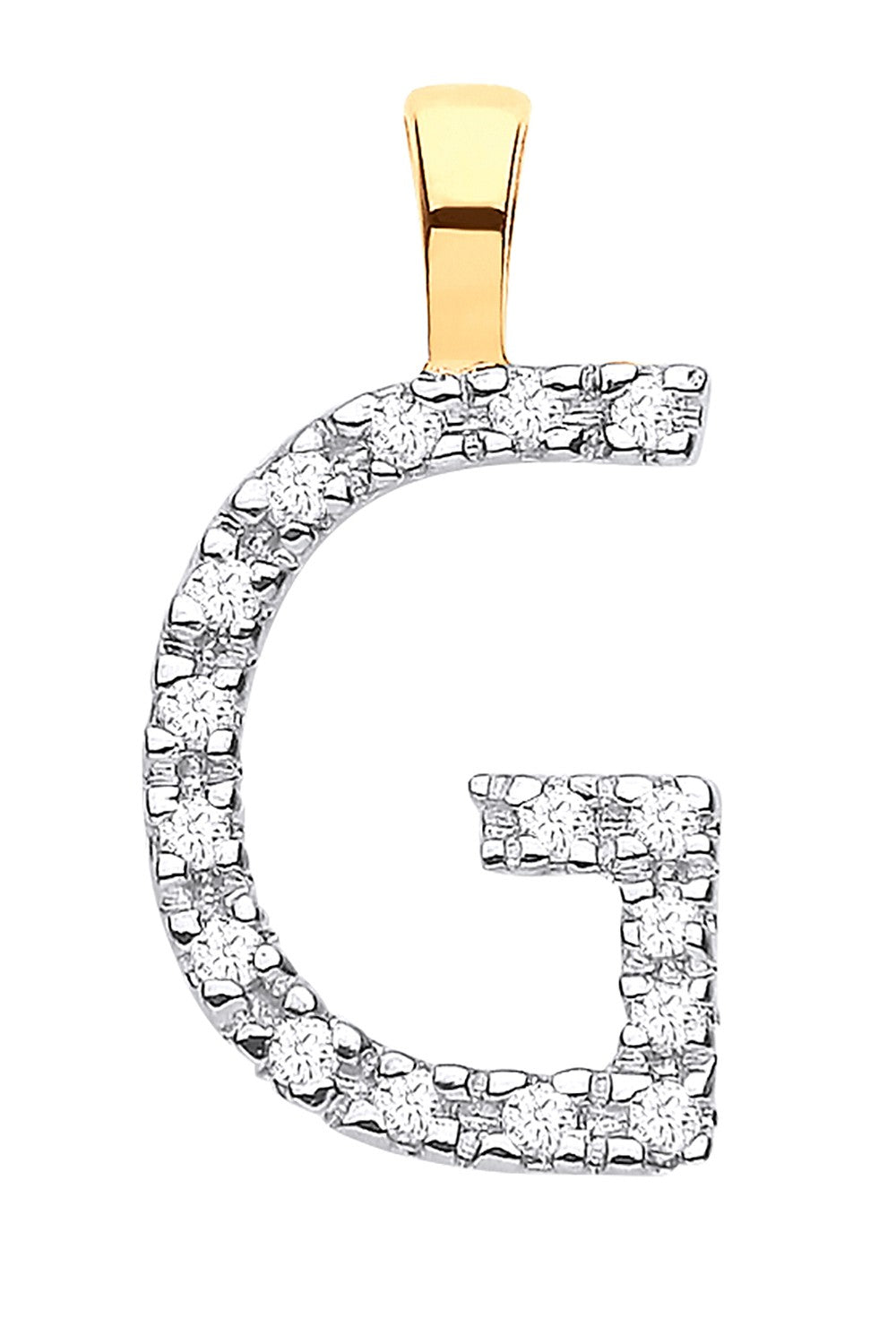 Diamond Initial Pendant