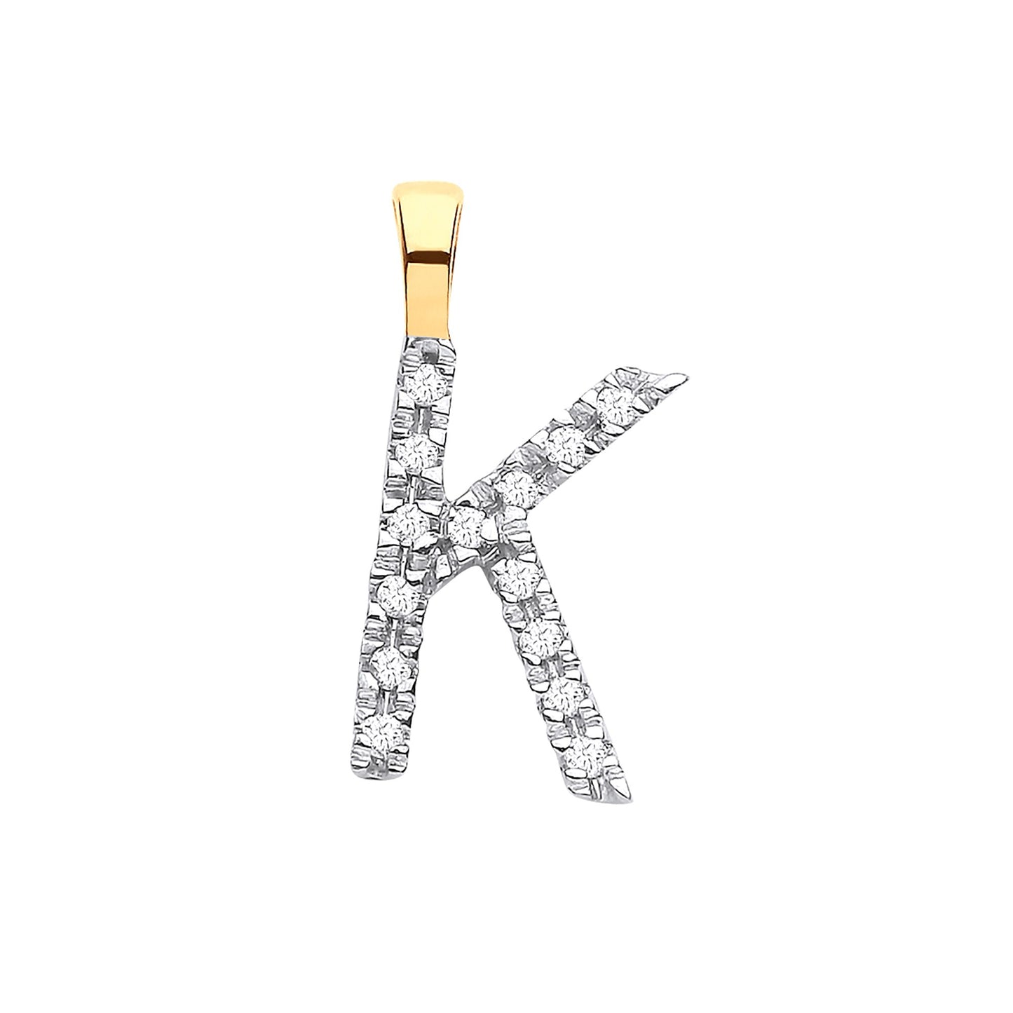 Diamond Initial Pendant