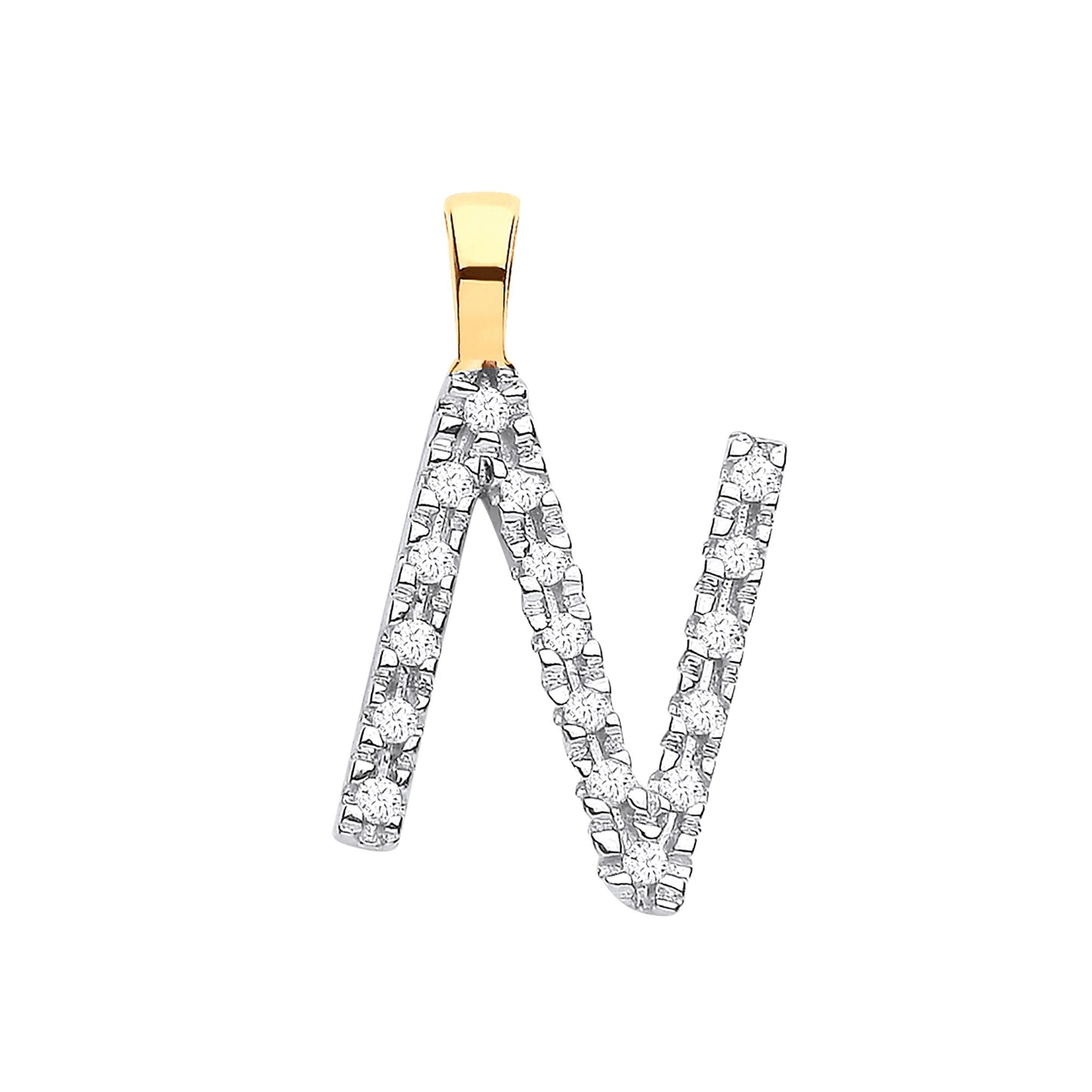 Diamond Initial Pendant