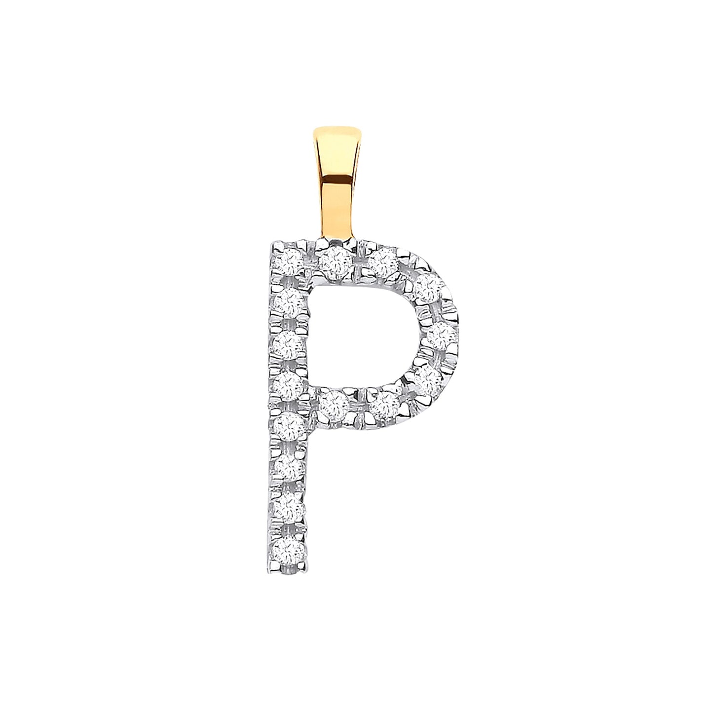 Diamond Initial Pendant