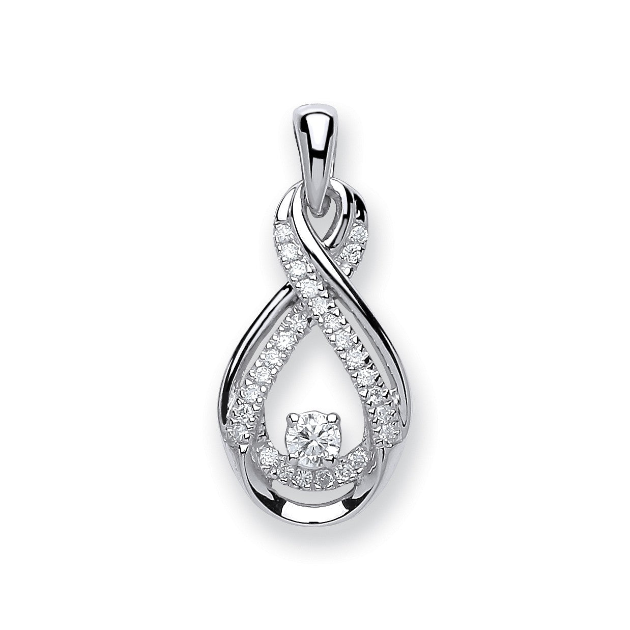 White Gold Diamond Pendant