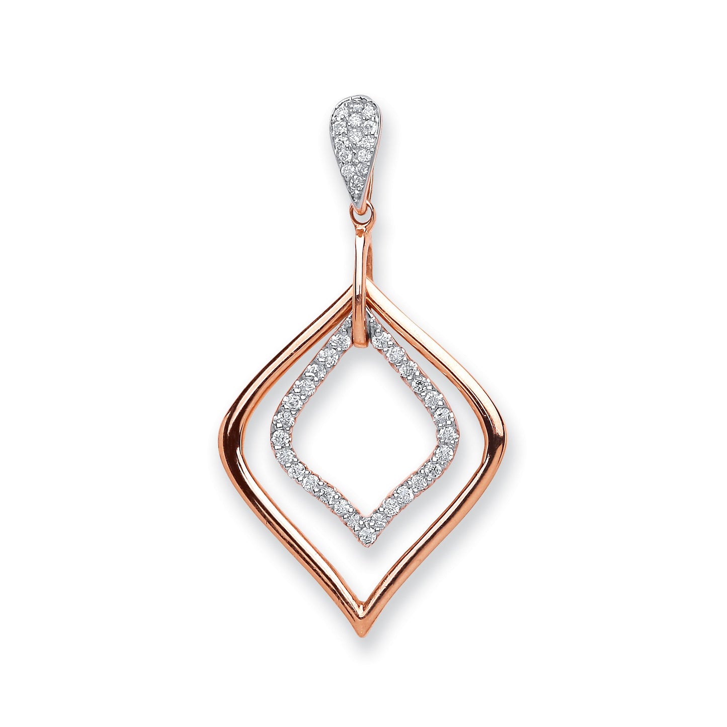 Rose Gold Diamond Pendant
