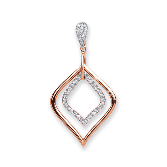Rose Gold Diamond Pendant