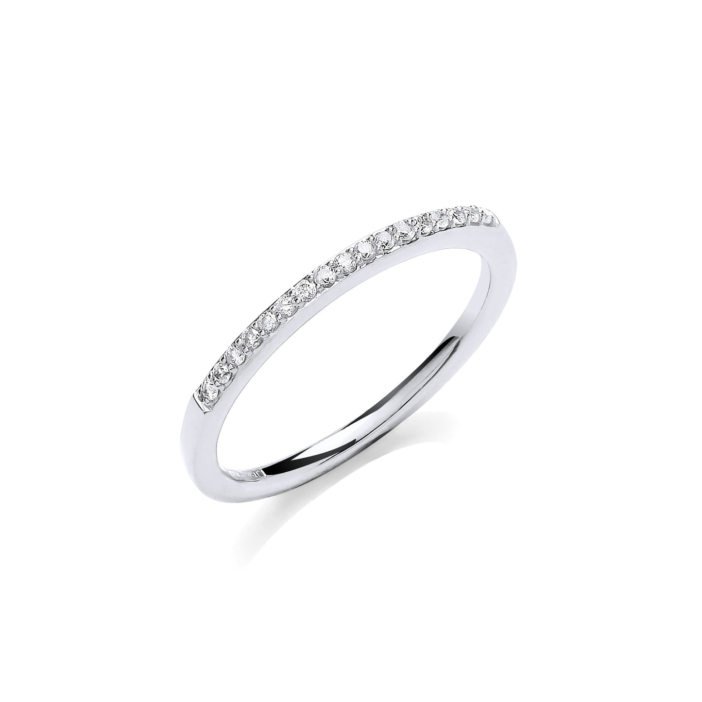 9ct White Gold Eternity Ring