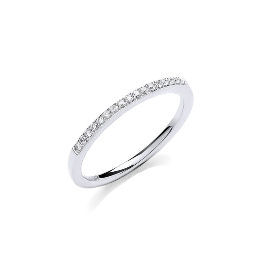 9ct White Gold Eternity Ring