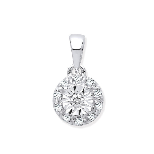 White Gold Diamond Pendant
