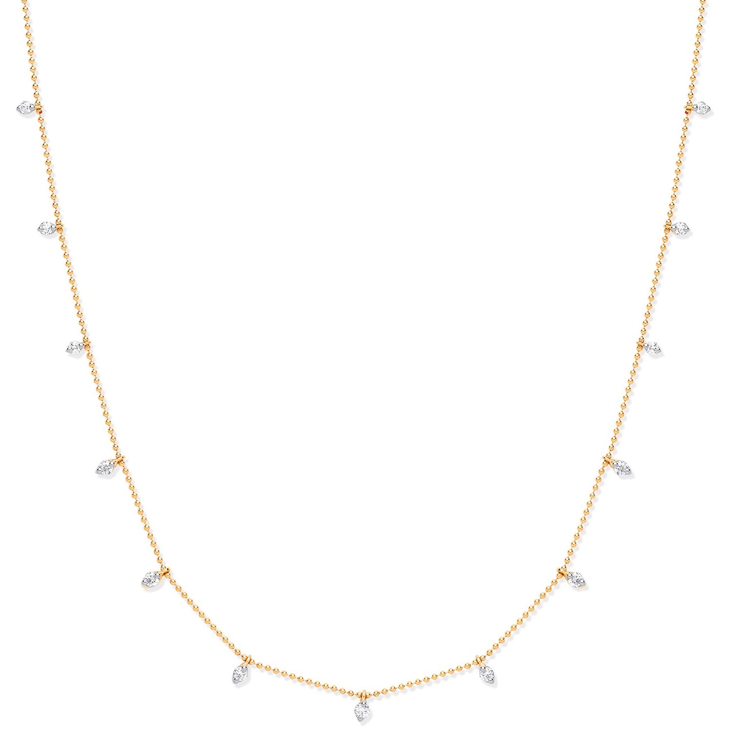 Gold Diamond Set Chain