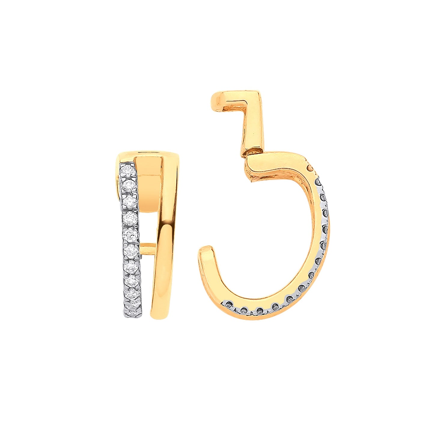9ct Gold Single Cuff Earring