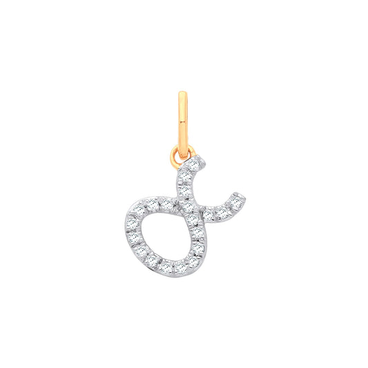 Gold Taurus Zodiac Pendant