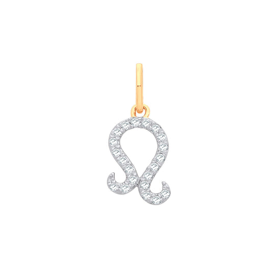 Gold Leo Zodiac Pendant