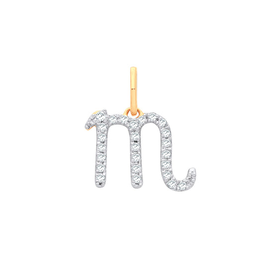 Gold Scorpio Zodiac pendant